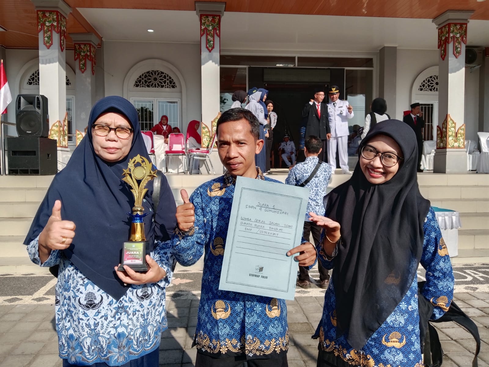 Juara I Putra - Gerak Jalan Tepat Waktu
